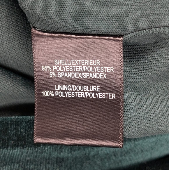 Badgley Mischka Teal Velvet Halter Neck Sleeveless Sheath Gown - Picture 9 of 9